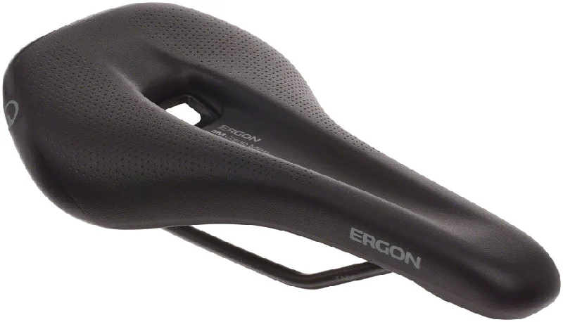 Road bike visor-Ergon SM Comp Saddle - Steel Stealth Mens Medium/Large