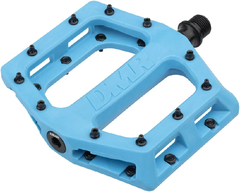 Road bike cogs-DMR V11 Pedals - Platform Composite 9/16" Blue