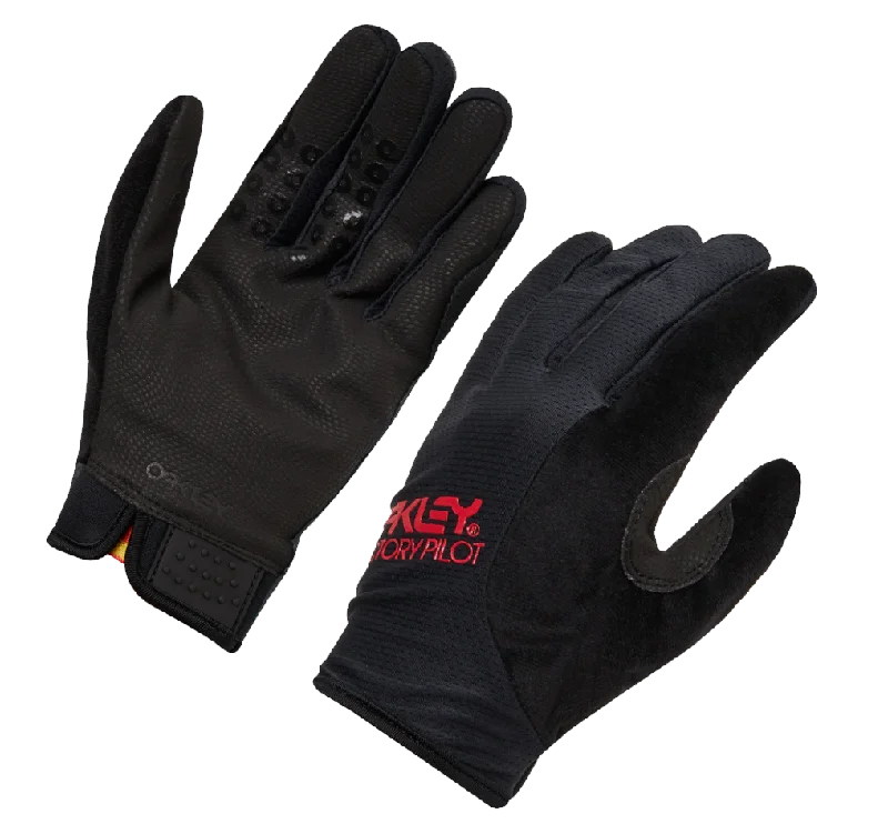 Bicycle tire nozzle-Oakley Warm Weather MTB Glove - Blackout