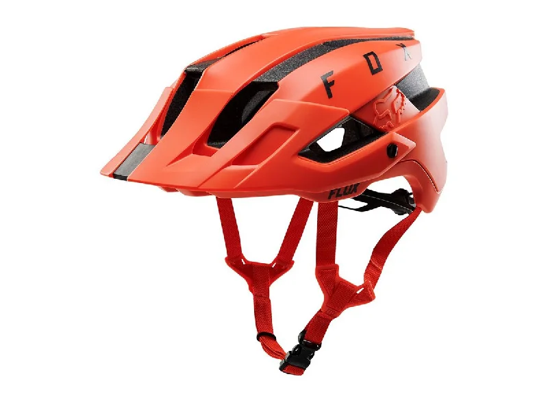 Cycling palm gloves-Fox Racing Flux MTB Helmet - Solid - Orange Crush - 2019