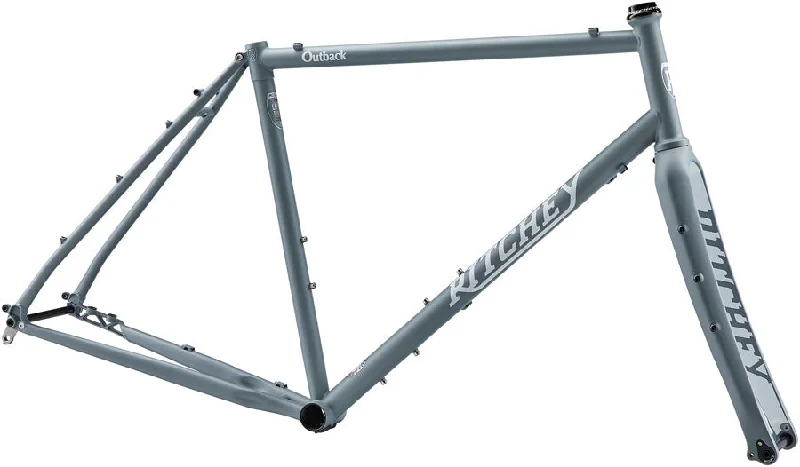 Cycling sun sleeves-Ritchey Outback Frameset - 700c/650b Steel Gray X-Small