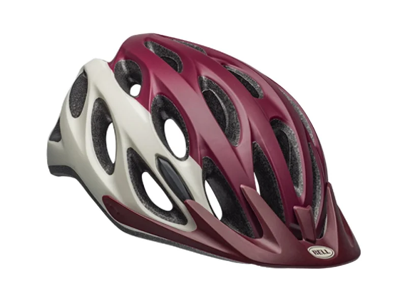 Bicycle tire nozzle-Bell Coast MTB Helmet - Womens - Matt Maroon-Slate-Sand - 2019