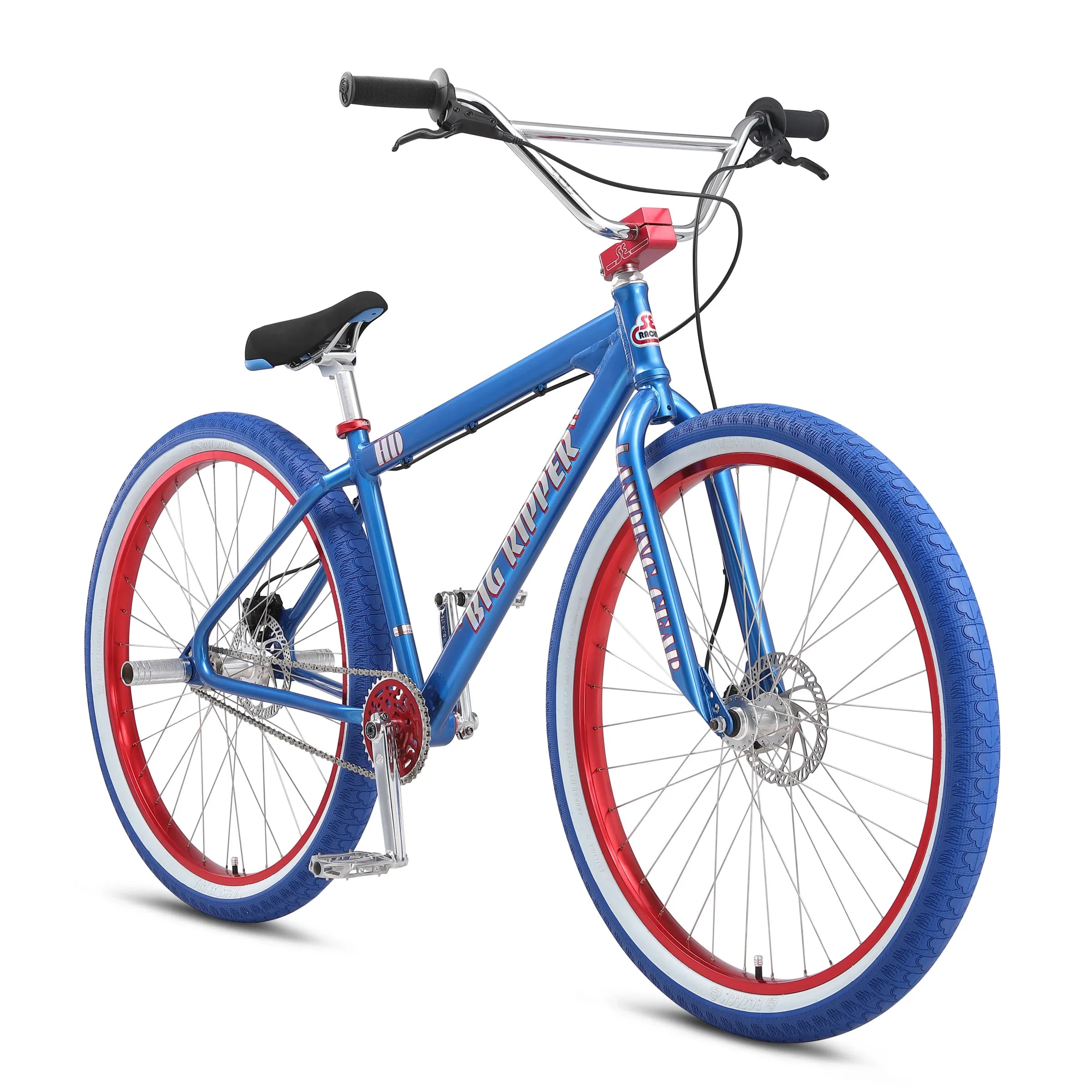 Mountain bike rotors-SE BIKES Big Ripper HD 29" High Def Blue Sparkle - In Store Pickup Only