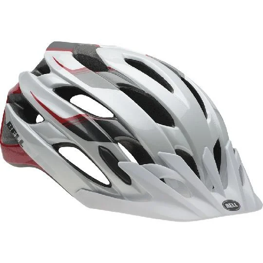 Road bike hubs-Bell Event XC Helmet - White-Black-Red Speed Fade