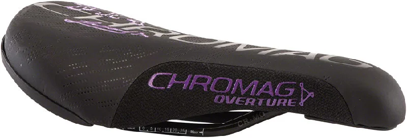 Bike seat pad-Chromag Overture Saddle 243 x 136mm Unisex 279g Black/Purple