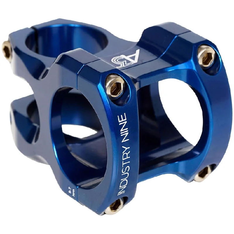 Bike seat pad-A35 Bike Stem - 35mm Clamp, +/-6, 1 1/8", Aluminum, Blue