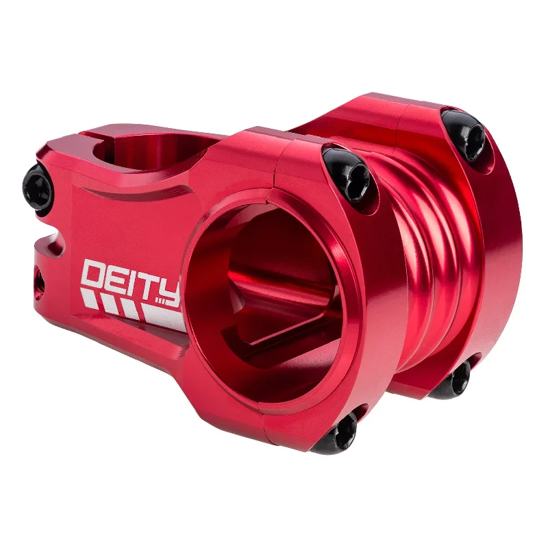 Bike wheel glow-Deity Copperhead 42mm 35 Stem Red