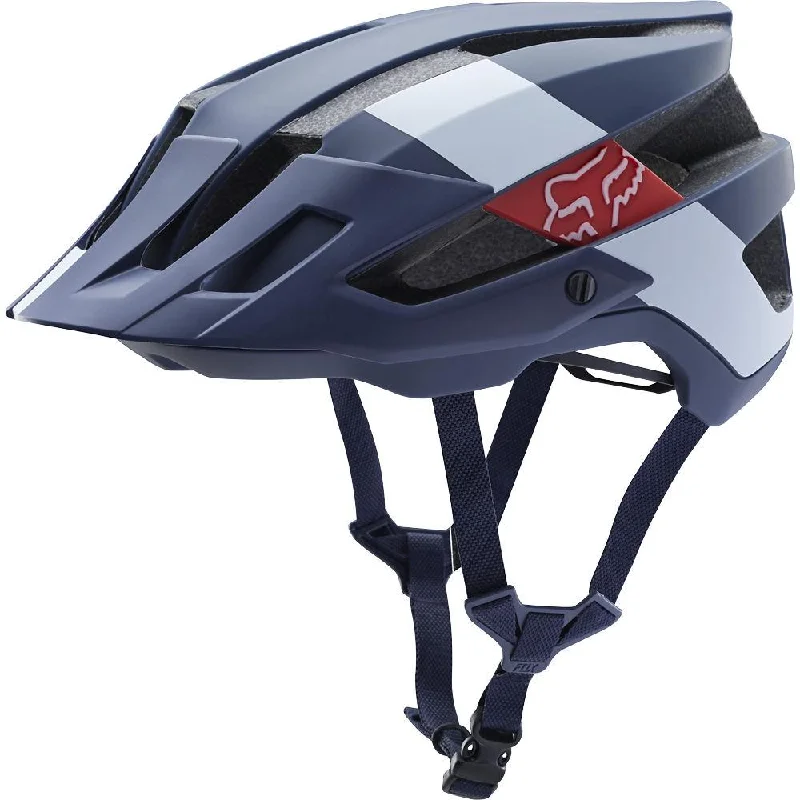 Bicycle beam lights-Fox Racing Flux MTB Helmet - Ltd Edition - Navy-White - 2018