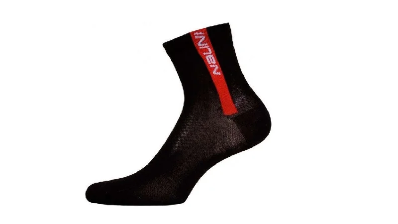 Cycling sweat guard-Nalini Red Cycling Socks H:9cm - Black -Choose Size