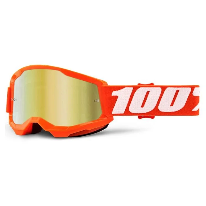 Mountain bike seatbag-100% YOUTH  STRATA2  ORANGE GOGGLE - GOLD MIRROR LENS