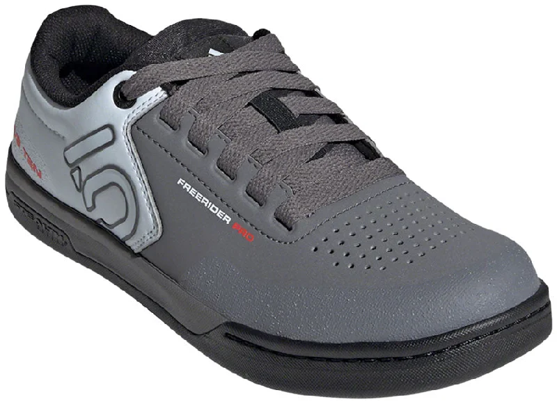 Road bike discs-Five Ten Freerider Pro Flat Shoes - Mens Gray Five / Cloud White / Halo Blue 13