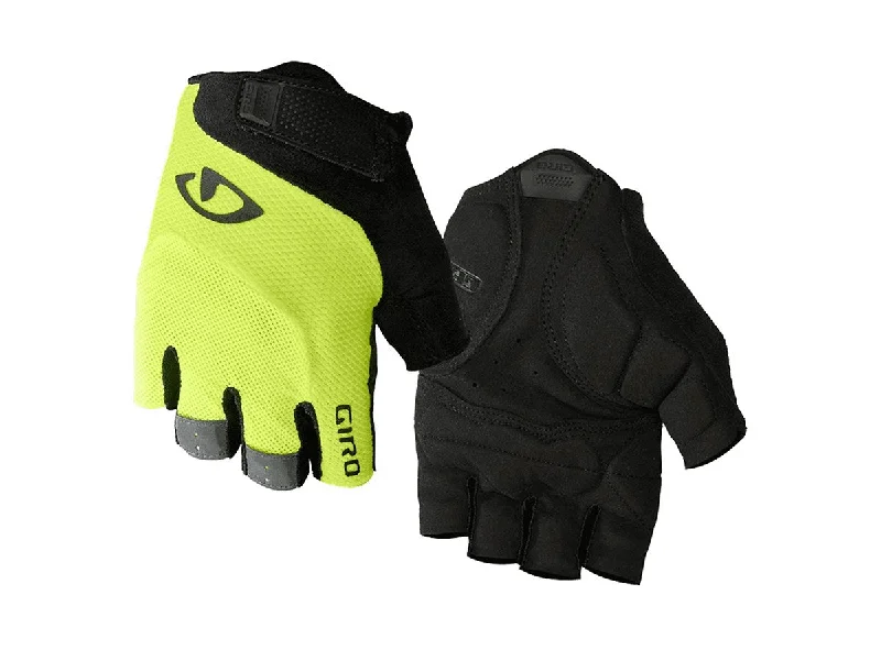 Bicycle lock band-Giro Bravo Gel Road Glove - Hi Yellow