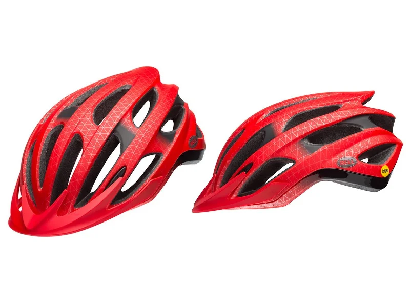 Bike seat pad-Bell Drifter MIPS MTB Helmet - Matt Red-Gunmetal-Black - 2018