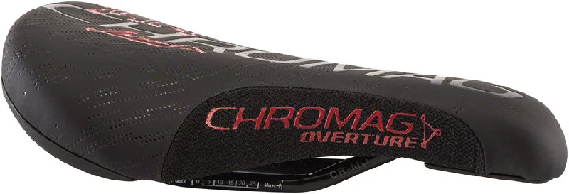 Road bike tubes-Chromag Overture Saddle 243 x 136mm Unisex 279g Black/Red