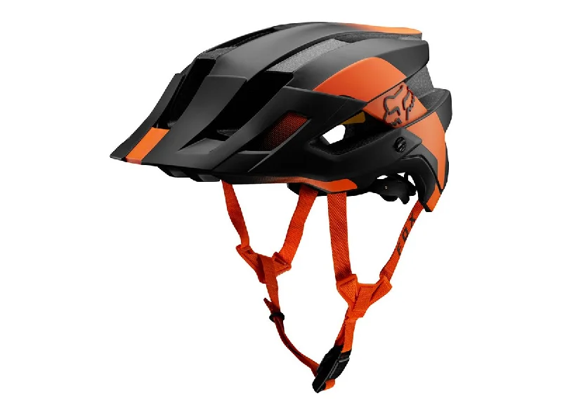 Bike chain spray-Fox Racing Flux MIPS MTB Helmet - Conduit - Atomic Orange - 2019