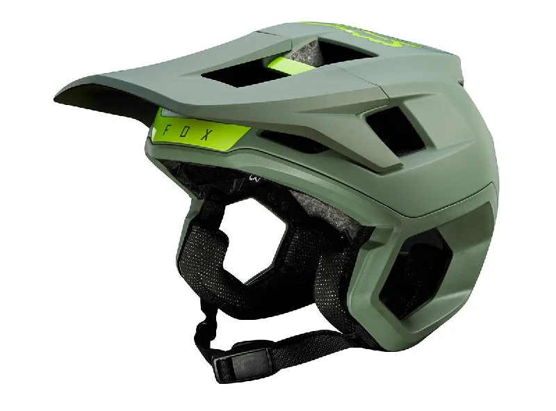 Bike chain shield-Fox Racing Dropframe Pro MTB Helmet - Pine - 2020