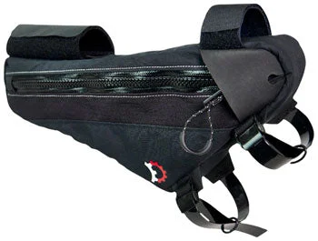 Road bike shifters-Revelate Designs Sandur Frame Bag with 1.5L Hydration Pack - Large, 2.7L, Black