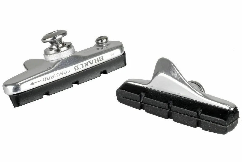 Bicycle derailleur hanger-Bracko Bike Bicycle V Brake Shoes Pads With Holders For Tektro compatible with Shimano