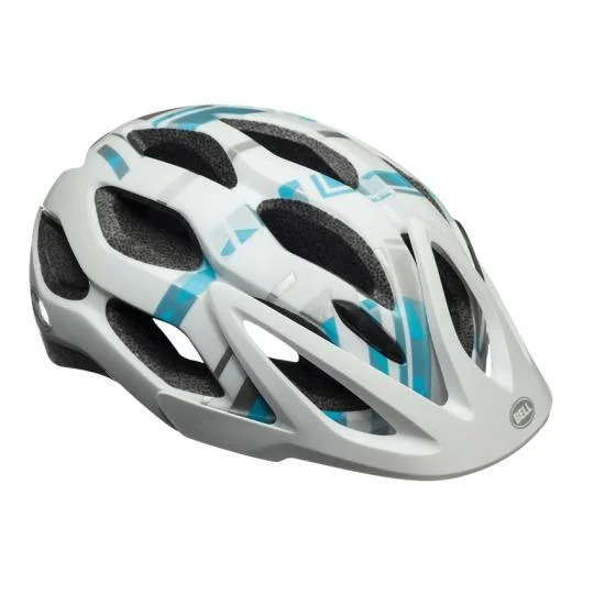 Bicycle side rack-Bell Dixie MTB Helmet - Womens - White-Blue Prism