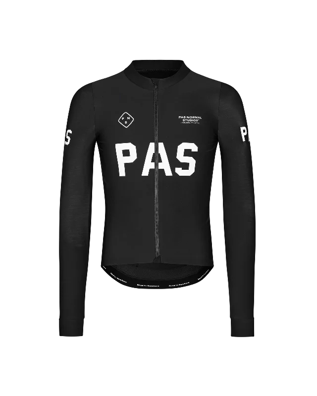 Road bike crown-PAS Mechanism Long Sleeve Jersey - Black