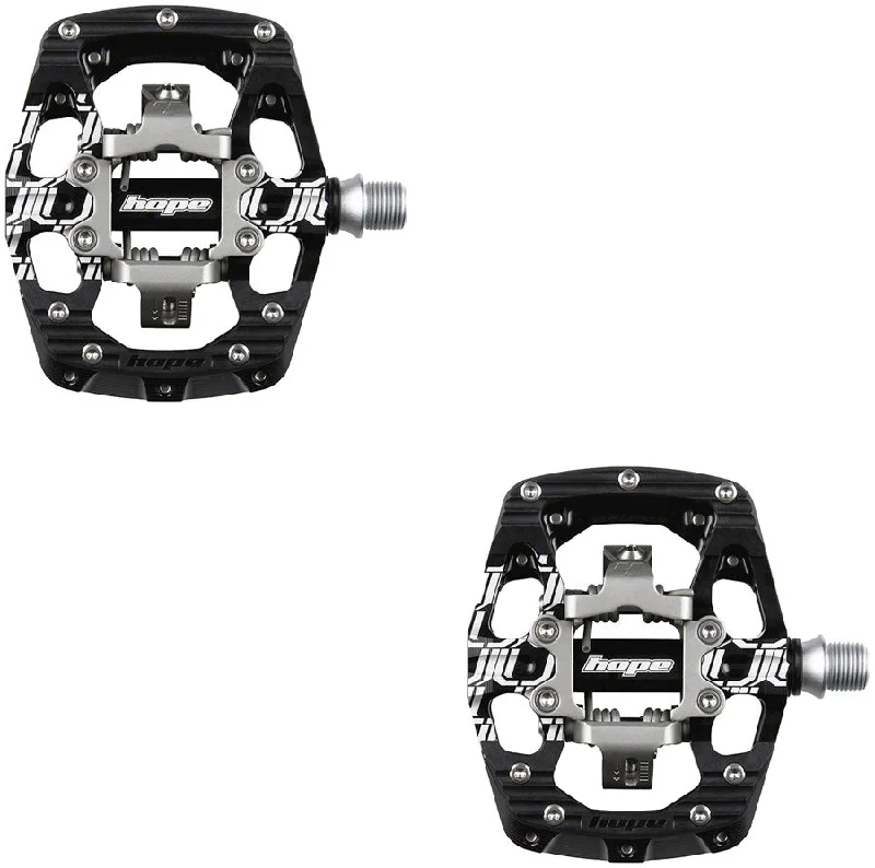 Road bike spacers-Hope Union GC Pedals - Dual Sided Clipless with Platform 9/16" Black