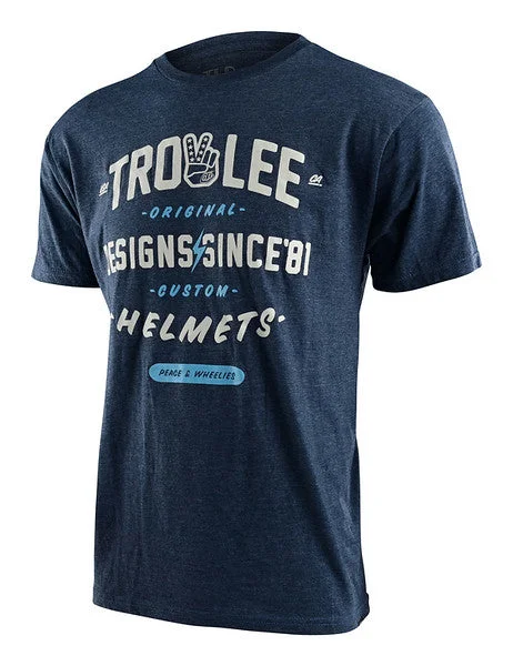 Bike wheel polish-Troy Lee Designs Roll Out Short Sleeve Tee - Navy Heather