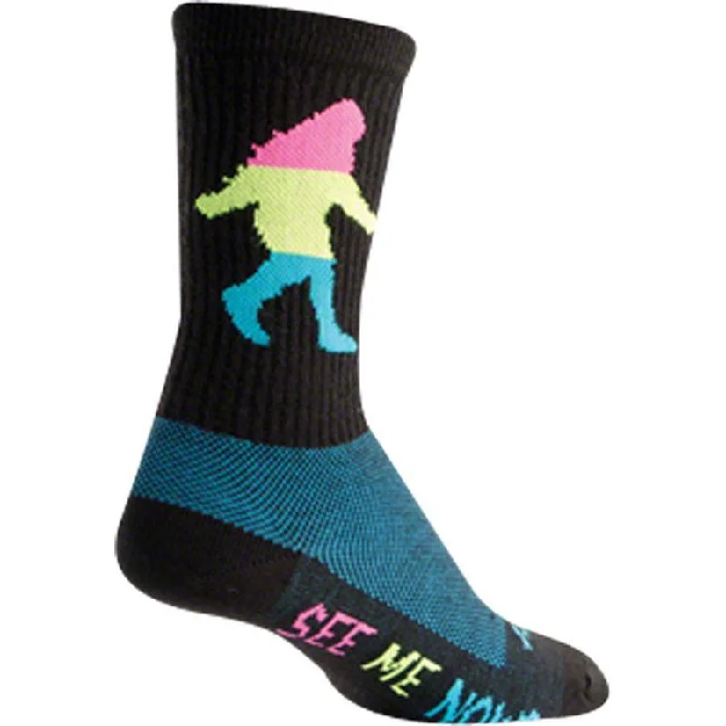 Cycling sweatband head-Wool Neon Sasquatch Cycling Socks - 6 inch