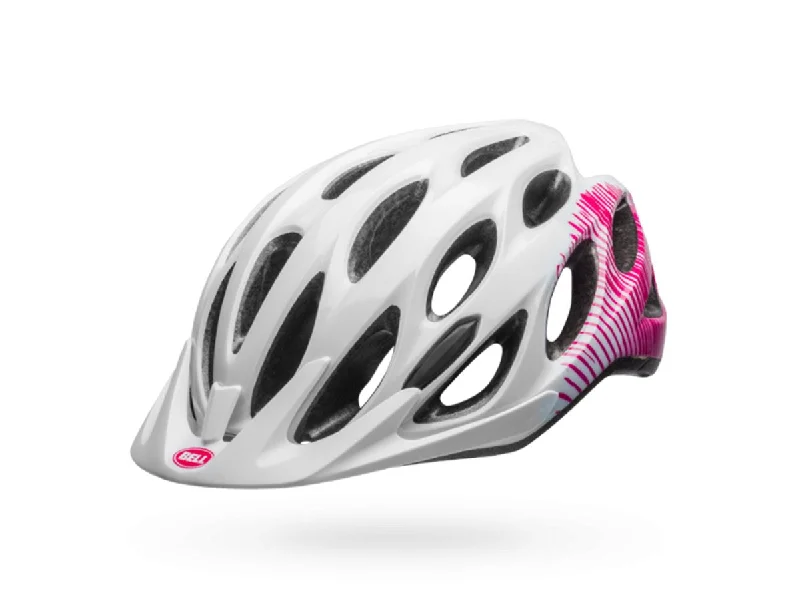 Bicycle back light-Bell Coast Joy Ride MTB Helmet - Womens - White-Cherry Fibers