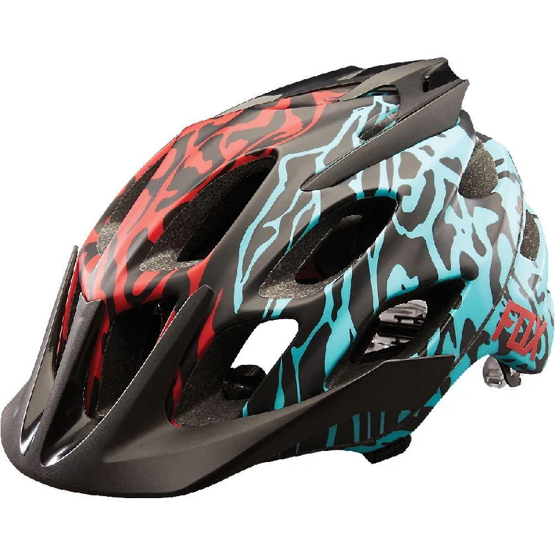 Mountain bike clipless-Fox Racing Flux Cauz MTB Helmet - Ice Blue