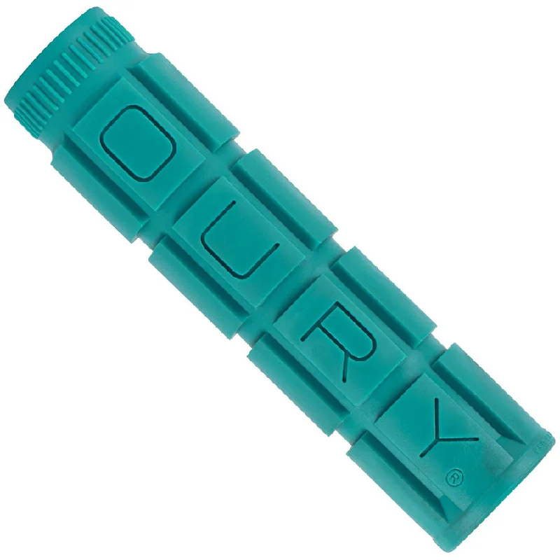 Mountain bike tubes-Oury Single Compound V2 Grips - Teal