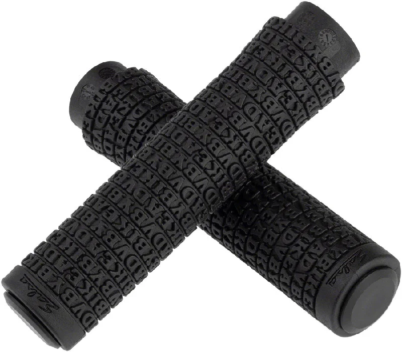 Bike wheel cones-Salsa Backcountry Lock-On Grips - Black Lock-On Grips Only