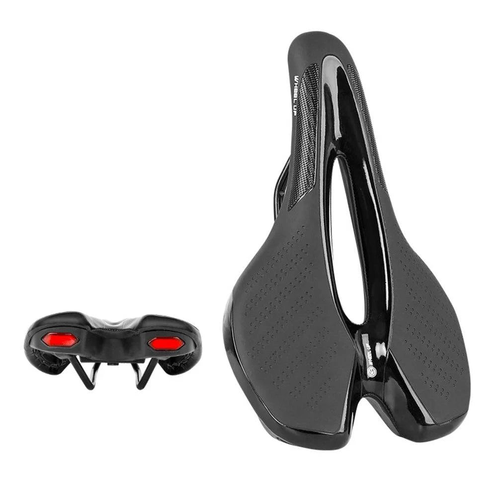 Mountain bike crown-Bike Saddle Bicycle Soft Saddle with USB Charging Warning Taillight Breathable Seat Cushion for Mountain Bike Road Bike