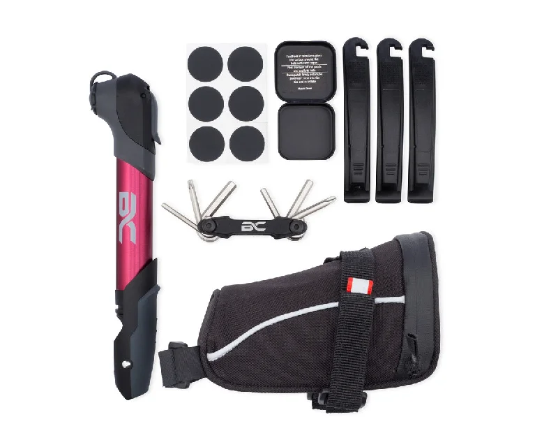 Bike chain spray-Bike Repair Kit - Mini Pump - Multitool - Patch Kit -Tire Levers - Medium Seat Bag