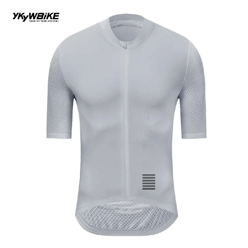 Bicycle padlock heavy-YKYW Men's Cycling Jersey Breathable Back Pocket Summer Reflective Dusk