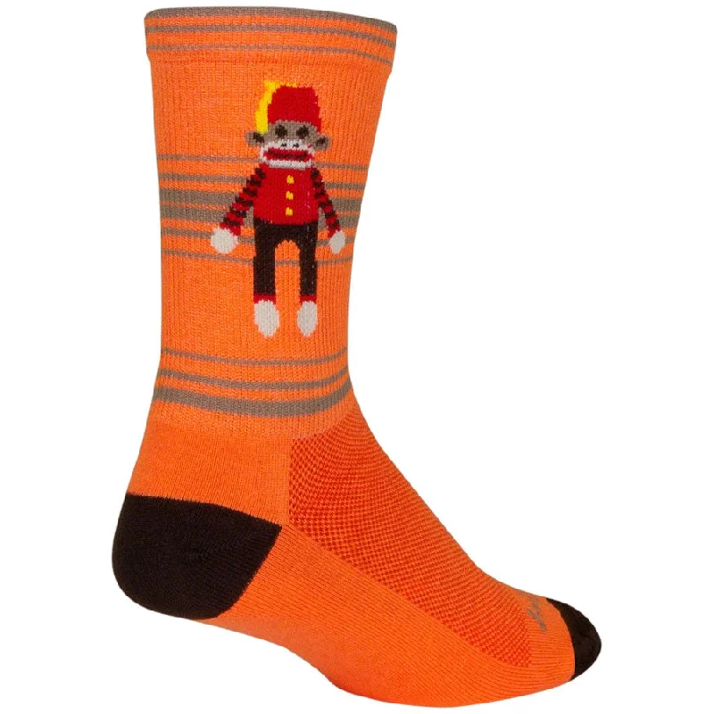 Bicycle wall hook-Funky Monkey Crew Bike Socks - Orange