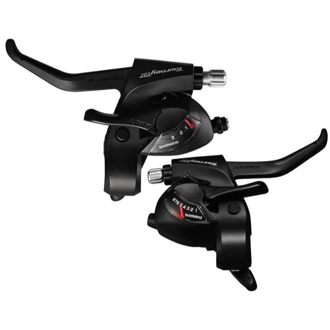 Mountain bike levers-Shimano TX800L Tourney Shift Brake Lever Set 3x8