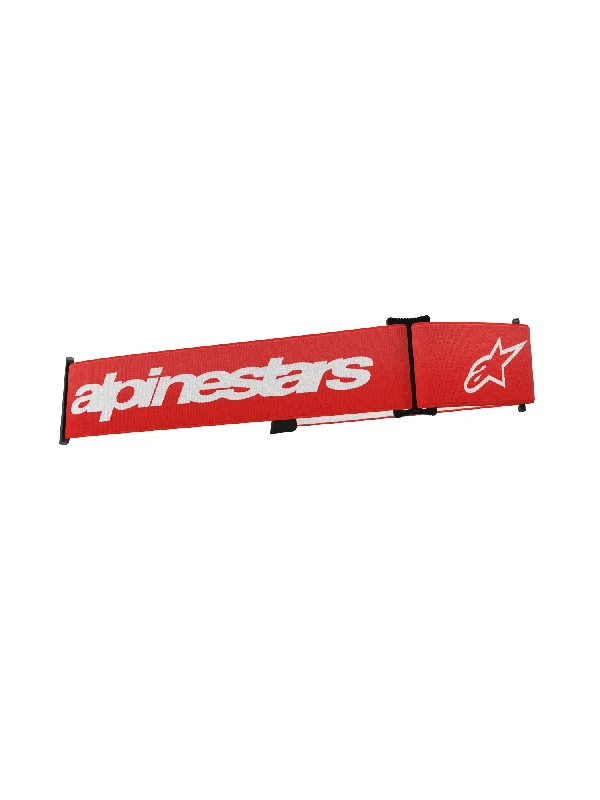 Cycling water flask-ALPINESTARS SUPERTECH GOGGLE STRAP - RED WHITE