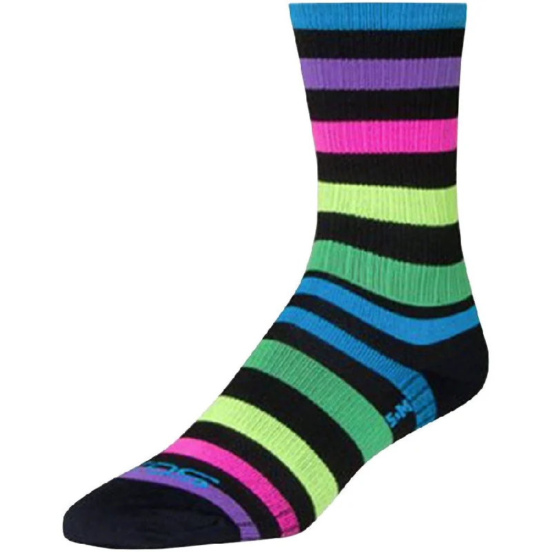 Road bike hubs-SGX Night Bright Bike Socks - Multi-Color