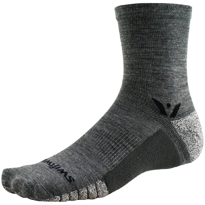 Bicycle mudflaps durable-Flite XT Trail Five Bike Socks - Gray/Black