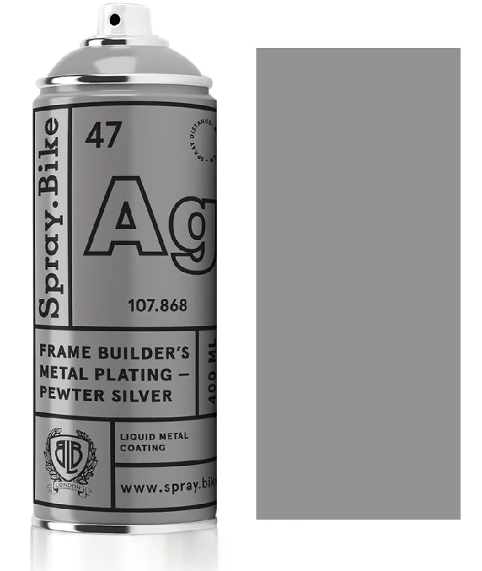 Cycling shin guards-Frame Builder's Metal Plating - Pewter Silver - 400ml