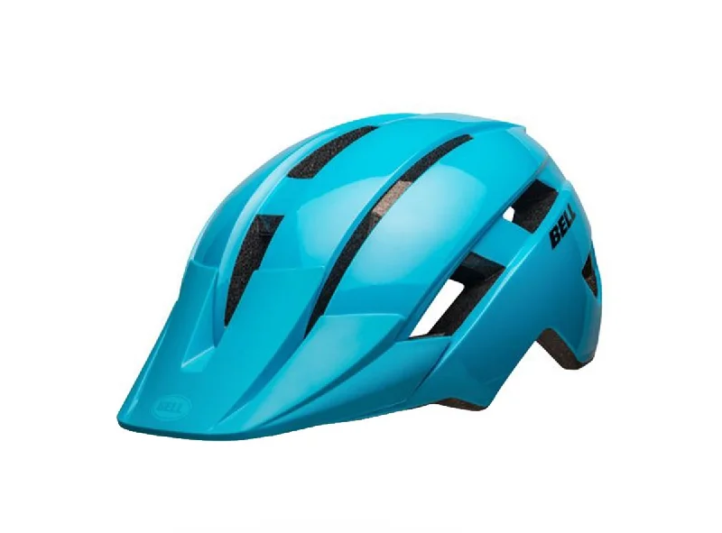 Bicycle chainstay wrap-Bell Sidetrack II MTB Helmet - Child - Light Blue