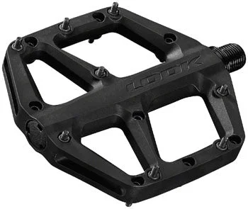 Bike tire filler-LOOK Trail Fusion Pedals - Platform, 9/16", Black