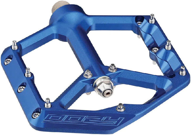 Bike tire filler-Spank Oozy Pedals - Platform Aluminum 9/16" Blue