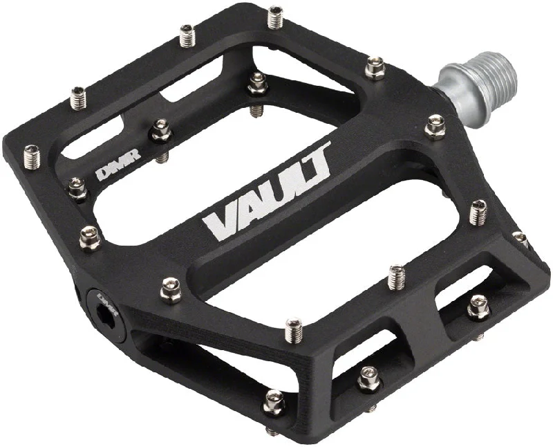 Bike wheel cones-DMR Vault Pedals - Platform Aluminum 9/16" Sandblast Black