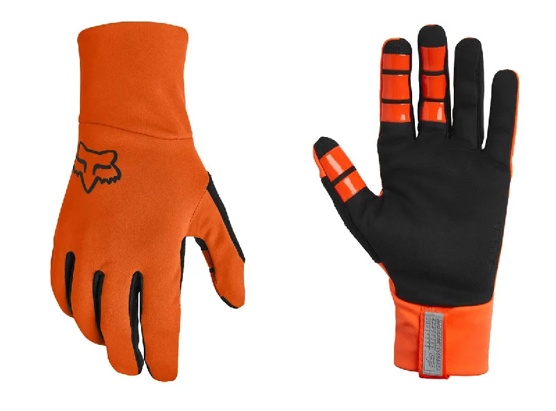 Bicycle chainstay wrap-Fox Racing Ranger Fire MTB Glove - Fluorescent Orange