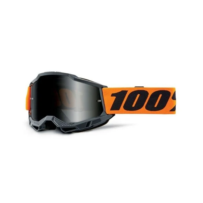 Mountain bike dropper-100% ACCURI 2 SAND ORANGE GOGGLE - SMOKE LENS