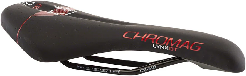 Bicycle tire caps-Chromag Lynx DT Saddle 280 x 135mm Unisex 292g Black/Red