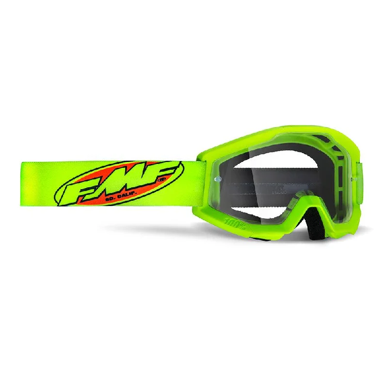 Bicycle side bags-FMF POWERCORE YOUTH GOGGLE - CORE YELLOW (CLEAR)