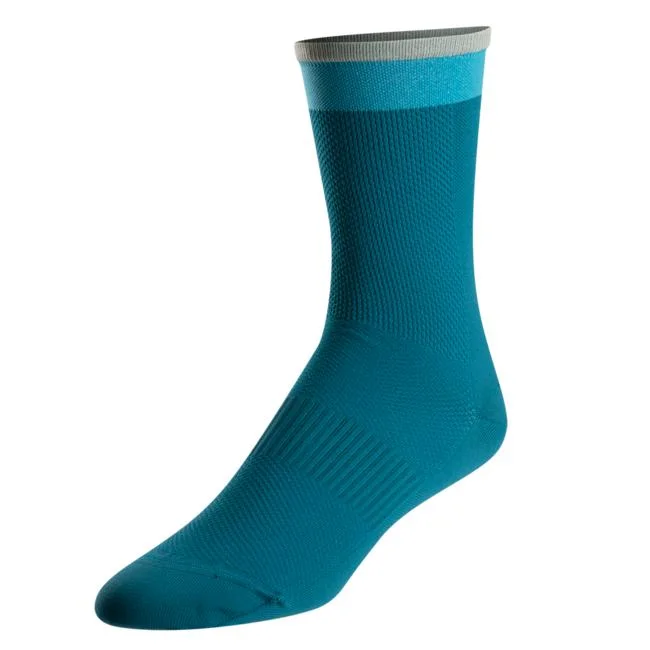 Cycling overshoes waterproof-Elite Tall Men's Cycling Socks - Blue