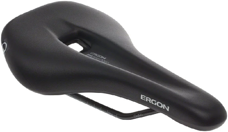 Bike wheel glow-Ergon SM Sport Saddle - Chromoly Black Mens Medium/Large